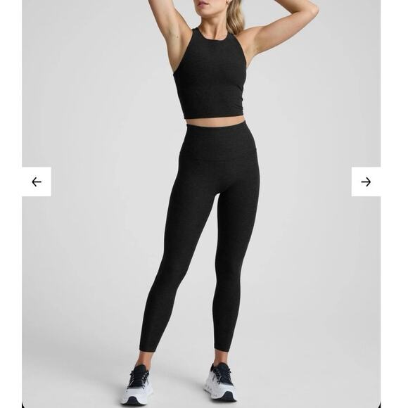 NWOT Beyond Yoga Spacedye Caught In The Midi High Waisted Legging in Black SZ XS - Picture 1 of 7